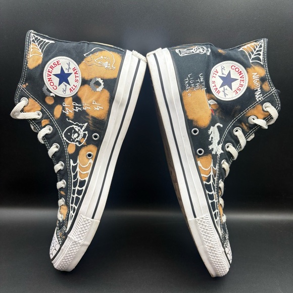 Converse Limited Edition Paradise Black High Tops, Men’s 11, Women’s 13 - Picture 9 of 13